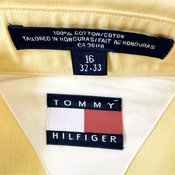 Tommy Hilfiger Button Down Shirt 100% Cotton SZ 16 NWT - Picture 8 of 14